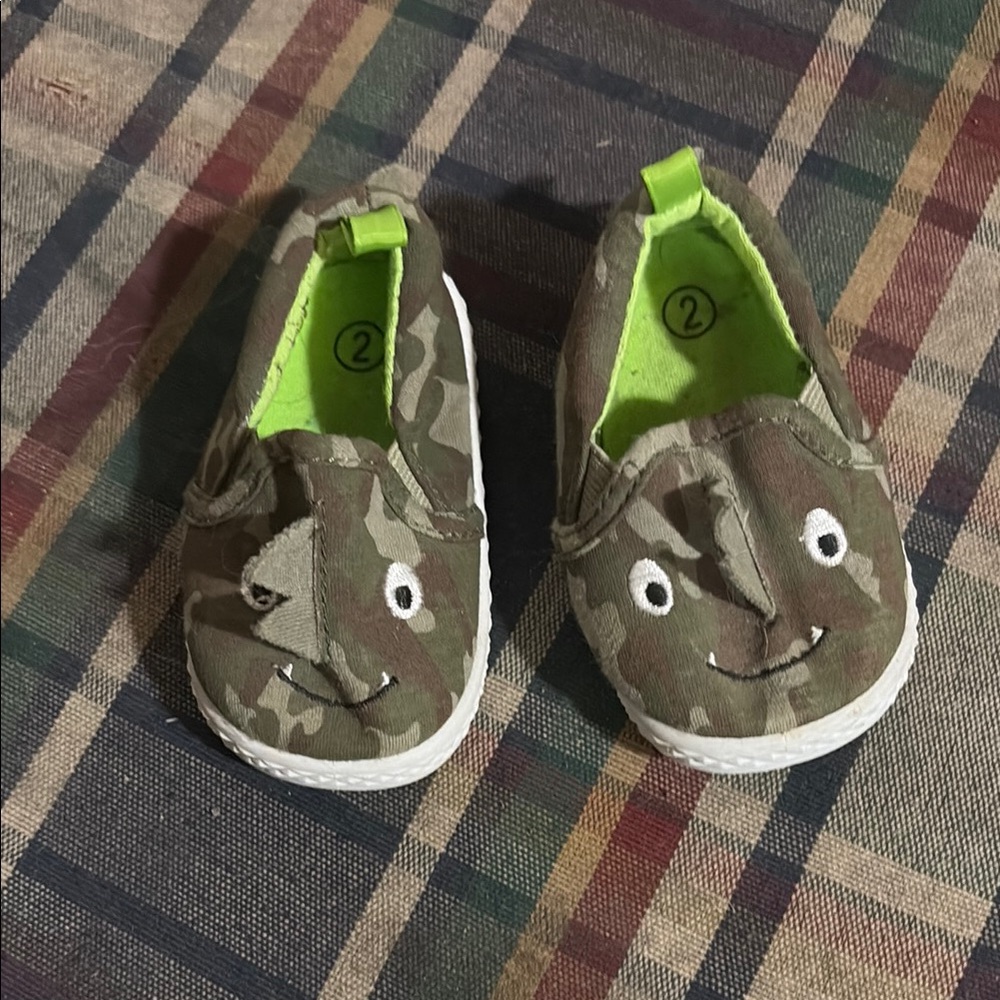 Kids Camouflage Slip-On Shoes